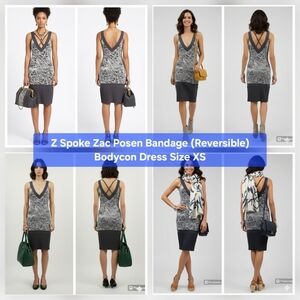 Z Spoke Zac Posen Bandage Bodycon Dress (Reversible) Size XS